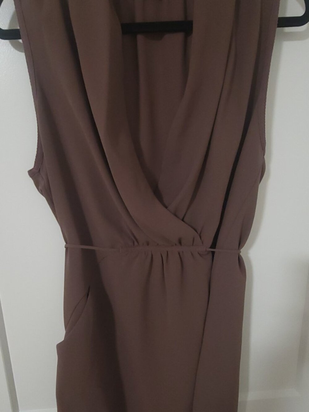 Wilfred Aritzia Sabine Mini Dress - Mauve Purple - Size Medium - With Pockets - Picture 5 of 6